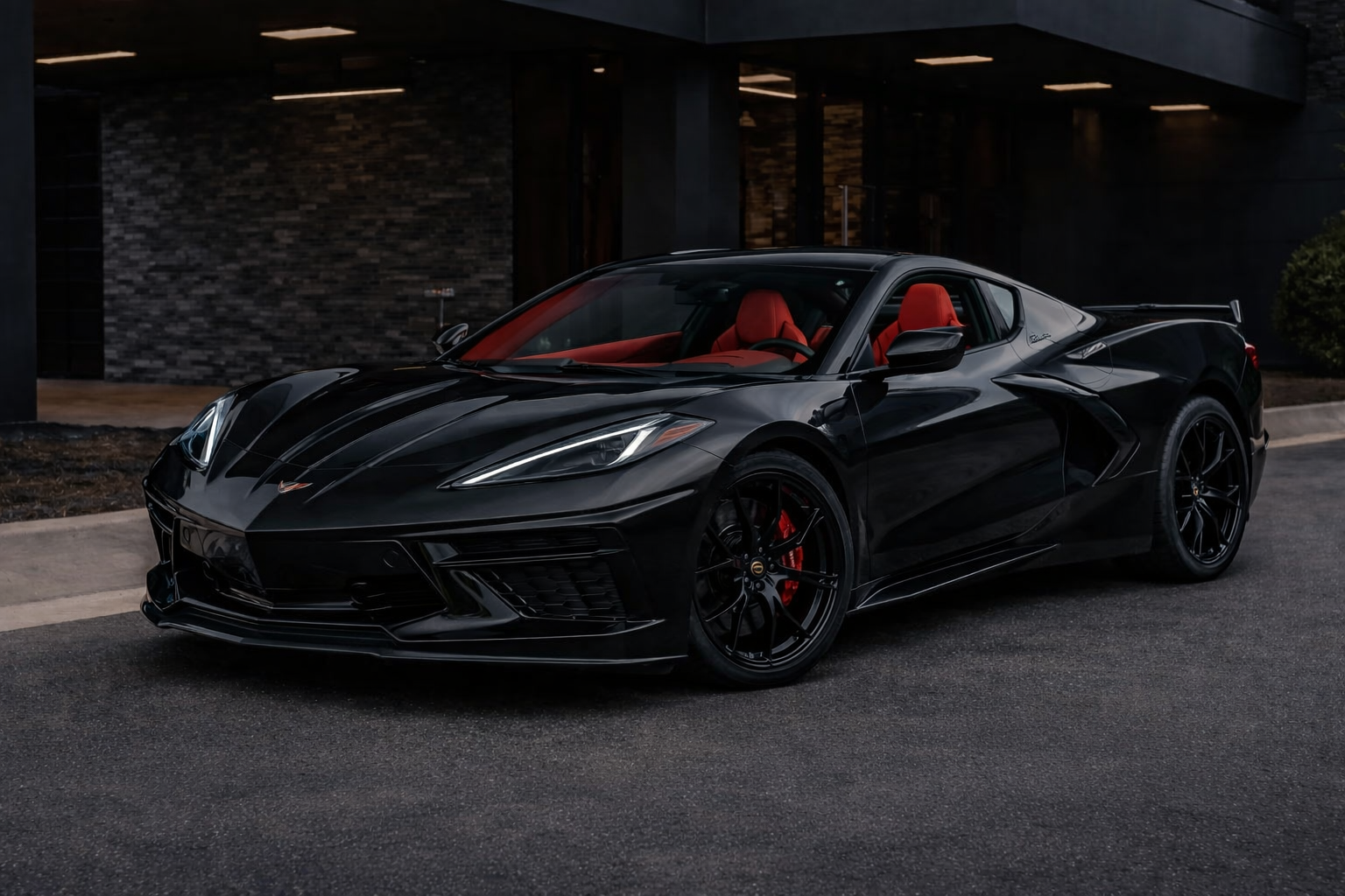 Chevrolet Z51 (Black w Red) available for rental in Dallas–Fort Worth (DFW)