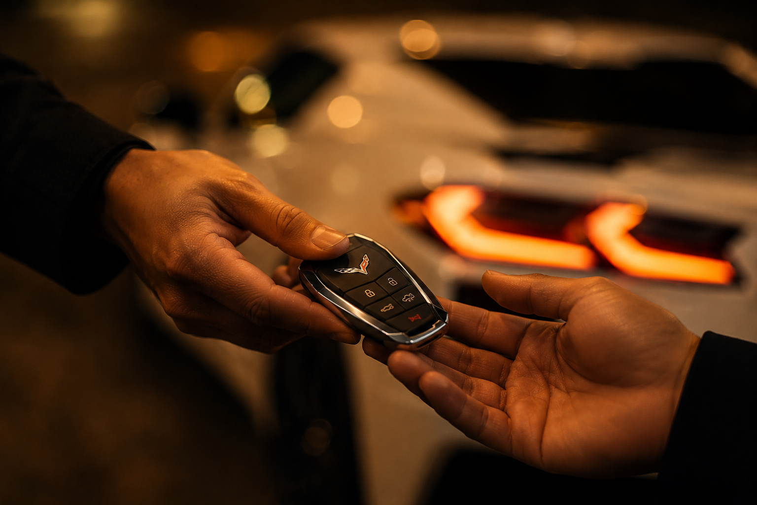 A two-minute walkaround, the keys go in your hand, and the paperwork is already signed on your phone.