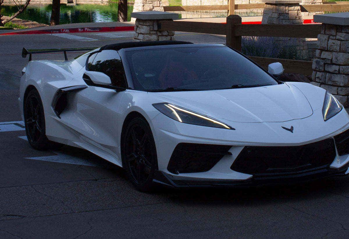 2023 Chevrolet Corvette (White / Red Interior) rental in Dallas-Fort Worth DFW